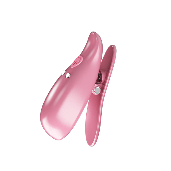 Вібростимулятори-затискачі для сосків Pretty Love Leaf, рожеві, 5.1 х 1.9 см sexstyle | Зображення 2