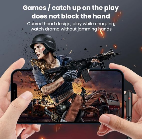 Кабель USB Type-C для швидкого заряджання Huawei Mate (1 метр), 90 градусів, берюзовий | Зображення 2