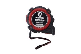 Рулетка Intertool - 8 м x 25 мм Storm магнтит автостоп (MT-0848)