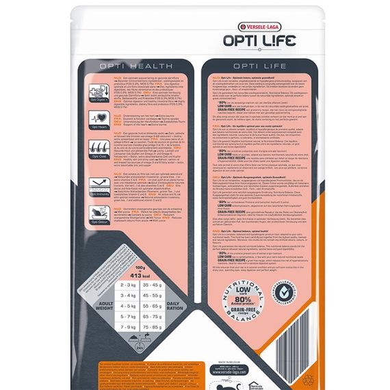 Сухий корм із лососем для котів із чутливим травленням Opti Life Sensitive, 7.5 кг | Зображення 1
