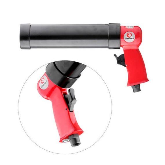 Пістолет для видавлювання силікону пневматичний INTERTOOL PT-06011 | Зображення 1