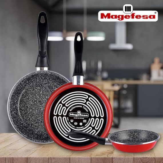 Сковорода антипригарна Vitrinor K2 Red 18 см 1105674 сталева для всіх плит | Зображення 6