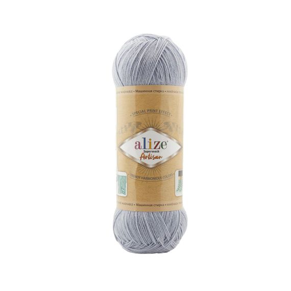 Alize Artisan Superwash, сіро-блакитний 51