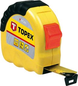 Рулетка TOPEX, стальная лента 3 м x 16 мм (27C303)