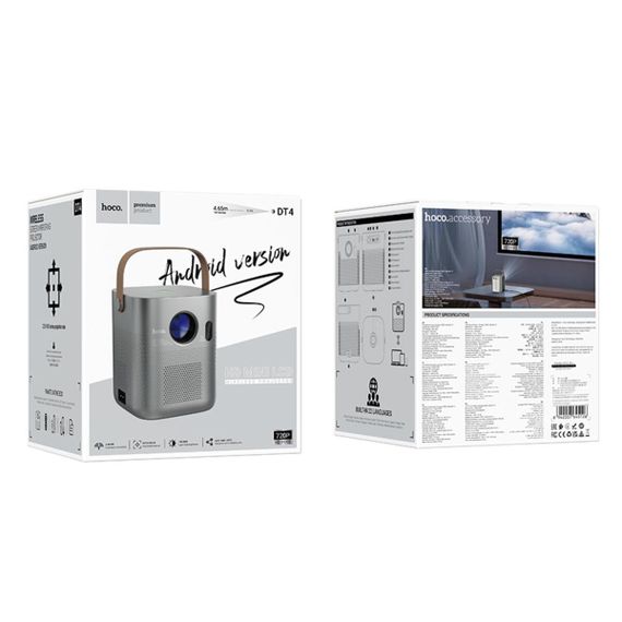 Проектор HOCO DT4 Smart Full Autofocus Projector (720P Android version) EU | Зображення 1
