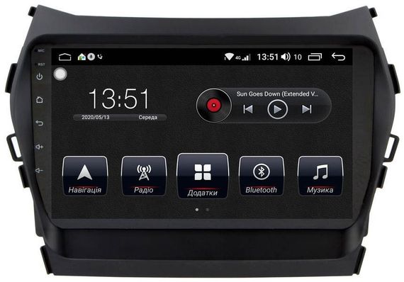 Автомагнітола штатна Hyundai Santa Fe 2012-2014 / ix45 2013-2017 з 9 дюймовим екраном та Android 10.1, 4 ГБ оперативної та 32 ГБ вбудованої пам'яті, XPRO (MER-14149_6215) | Зображення 3