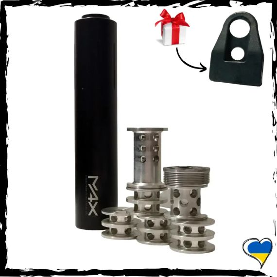 Глушник для АК, АКМ, АК74, АКС74У MAX model.Robin 5.45//.308/.223. Саундмодератор