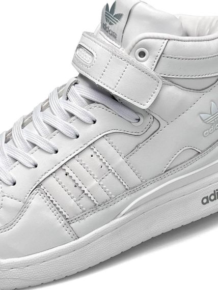Чоловічі кросівки A-d-i-das Forum 84 High All White весна / літо / осінь 46 30 см | Зображення 1