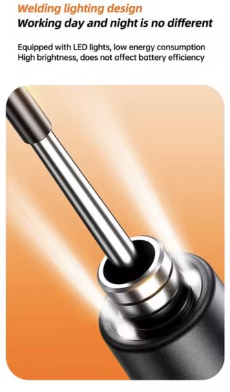 Портативний USB/бездротовий паяльний набір з регульованою температурою. Синій | Зображення 6