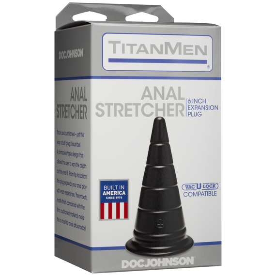 Анальний стимулятор Doc Johnson TitanMen - Anal Stretcher 6 Inch Plug, діаметр 6,6 см Sex Aura | Зображення 1
