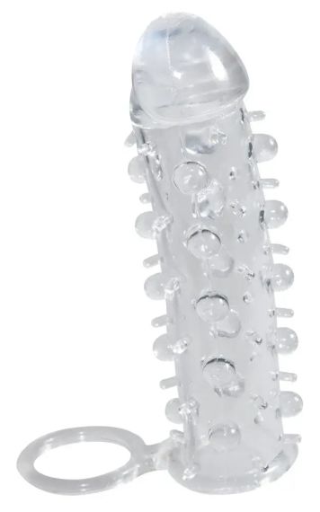 Силіконова насадка з кільцем Sex Aura | Зображення 1