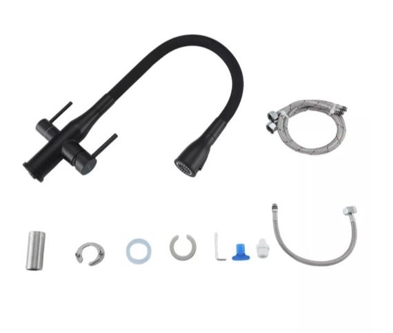 Змішувач для кухні Gappo з виходом для питної води, з гнучким виливом G4399-66 | Зображення 2