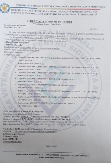 Супер протеїн для бджіл “PATTIE” 450 грам. SC CIRAST SRL, Румунія | Зображення 2