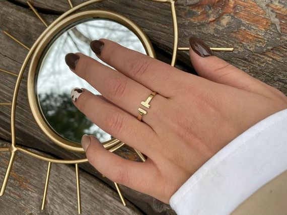 Женское кольцо Tiffany из желтого золота 16.5 | Зображення 6