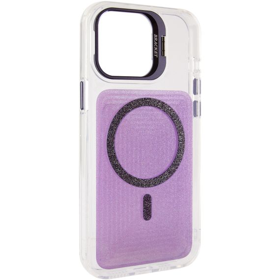 Чохол TPU+PC Jewel Sparkle with Magnetic Fit для Apple iPhone 15 Pro (6.1") Lavender Glitter