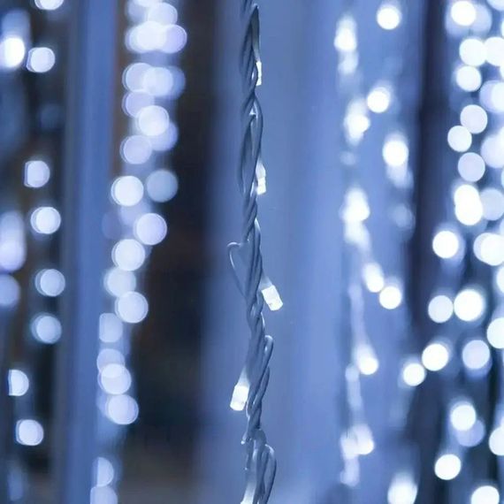 Світлодіодна гірлянда-штора Сіточка 2х2м, 240 LED, білий теплий XPRO (234564364_429) | Зображення 4