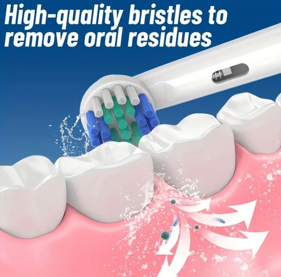 Змінні насадки для електричної зубної щітки Oral-B 4 шт., підходять для Precision Clean, Advance Power та ін. | Зображення 8