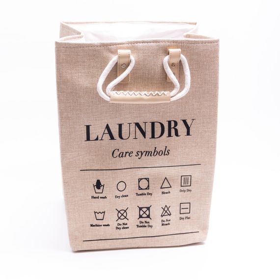 Кошик для білизни 31×26×44 (см) м'який 28 (л) Бежевий HP-41-2BE | Зображення 4