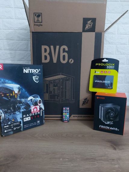 Ігровий ПК 1stPlayer BV6 Tower / Intel Core i5-7600K (4 ядра по 3.8 - 4.2 GHz) / 16 GB DDR4 / 512 GB SSD + 500 GB HDD / AMD Radeon RX 570, 8 GB GDDR5, 256-bit / 460W б/в + Подарунок Кабель DVI + живлення | Зображення 7