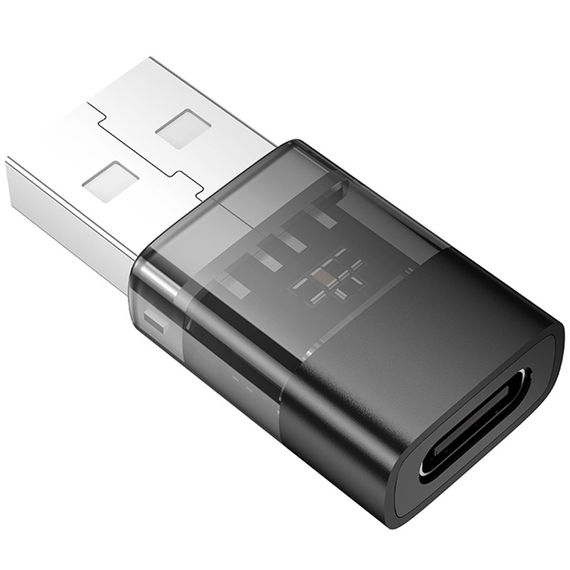 Перехідник Hoco UA36C USB male to Type-C female USB2.0 Black | Зображення 3
