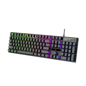 Клавіатура мембранна ігрова Havit HV-KB101L дротова USB чорний