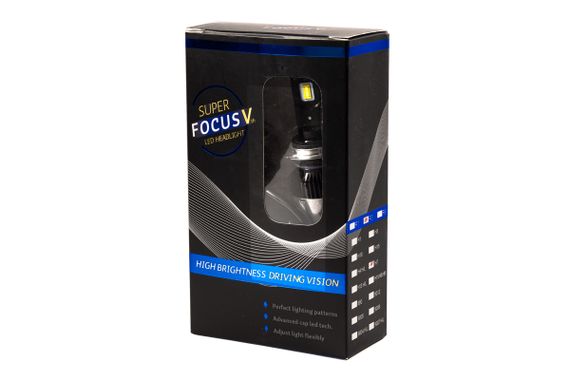 Комплект LED ламп HeadLight FocusV H4 (P43t) 40W 12V з активним охолодженням | Зображення 1