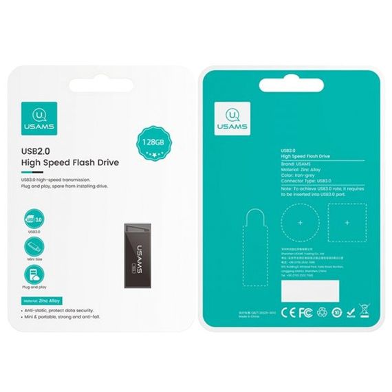 Флеш накопичувач USAMS US-ZB208 USB2.0 High Speed Flash Drive 128 Gb | Зображення 2