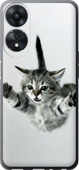 Чехол на Oppo A78 5G Летящий котёнок "2322u-3169-17620"