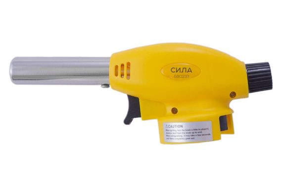 Горелка газовая с пьезоподжигом Ø22мм 166мм СИЛА