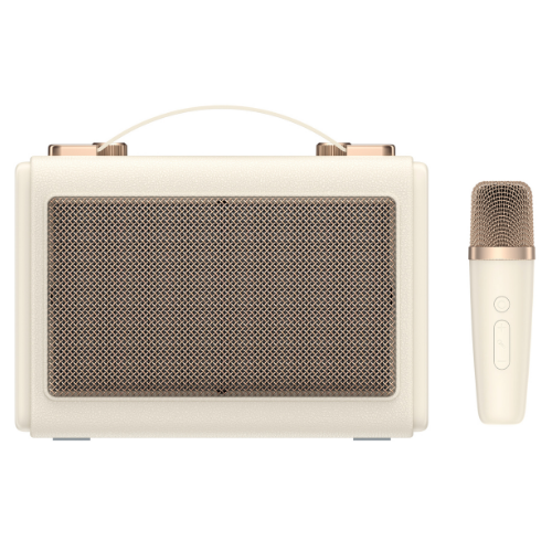 Портативна ретро колонка караоке HAVIT SK823BT 16W RGB Beige (10/ящ)