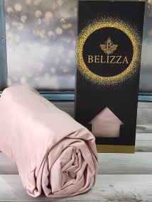 Простынь на резинке с наволочками Belizza Pembe 160х200см Сатин