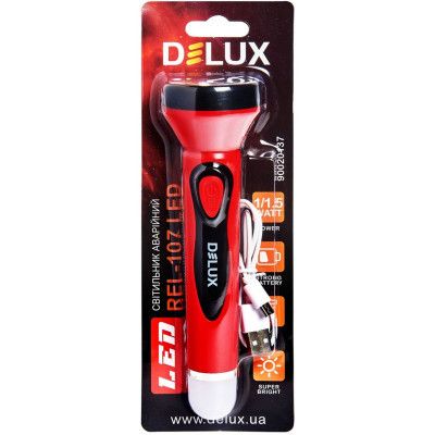Фонарь Delux REL-107 USB 2.5W 225lm USB 5V 4LED (90020137) | Зображення 2