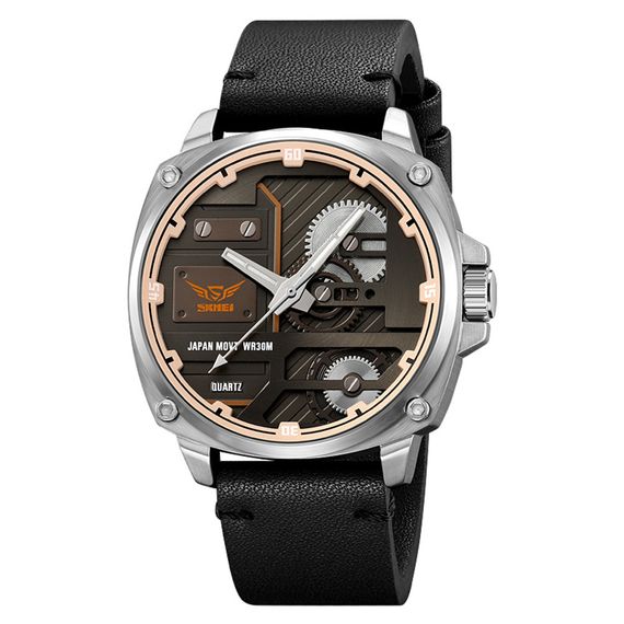 Годинник S2kmei 2289SIBK Silver-Black