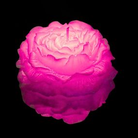 Свеча пион люминесцентный GlowKink низкотемпературная, розовая, L Sex Aura