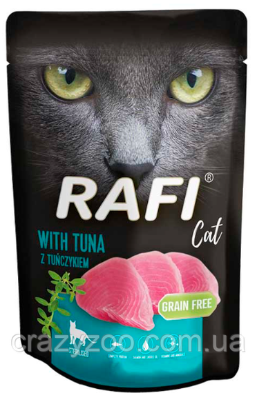 Влажный корм для стерилизованных котов Dolina Noteci Rafi Sterilised With Tuna с тунцом 100 г