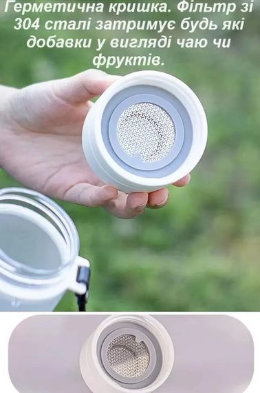 Пляшка для води Casno 1000 мл KXN-1111 Сіра (KXN-1111_Grey) | Зображення 5