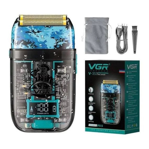 Мужская беспроводная электрическая бритва VGR, Электробритва для идеального бритья MJ-59 | Зображення 4