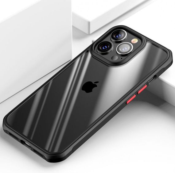 Протиударний бампер чохол Primolux Refraction Case для смартфона Apple iPhone 13 Pro - Black | Зображення 2