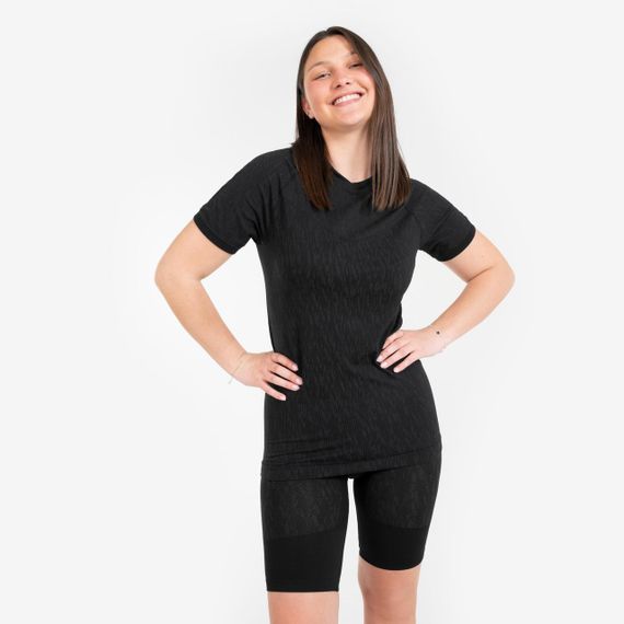 Термофутболка Keepdry для дорослих з короткими рукавами чорна - XS. | Зображення 2