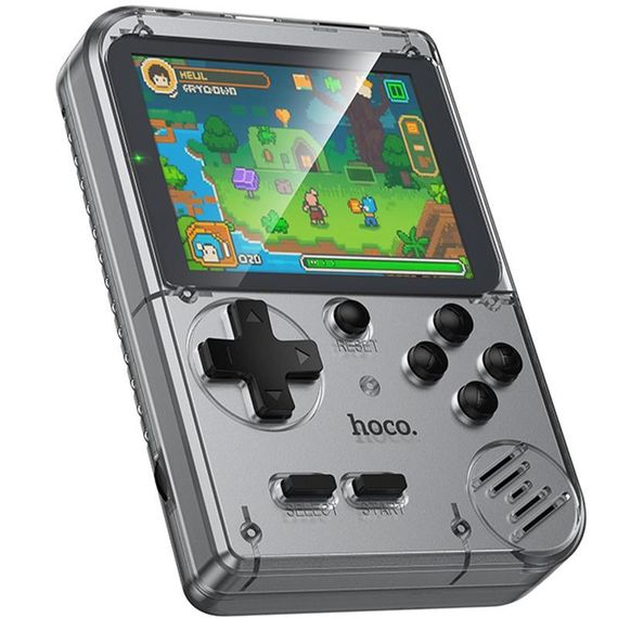 Портативна ігрова консоль Hoco GA40 Brilliant 400 games (250mAh) Gray