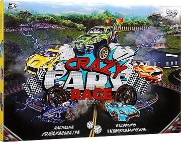 Настольная логическая игра для детей Danko Toys Crazy Cars Race развлекательная карточная игра для мальчиков