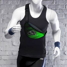 Сумка-бананка Nike мужская/женская спортивная 32×16 см с расширителем поясная сумка или сумка через плечо (3736)