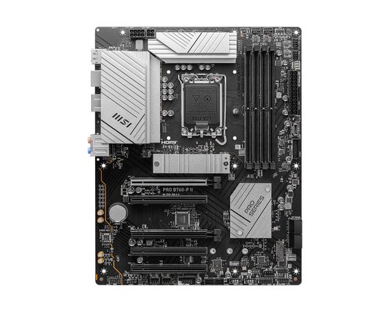 Материнcкая плата MSI PRO B760-P II s1700 B760 4xDDR5 M.2 HDMI DP ATX 911-7E29-009