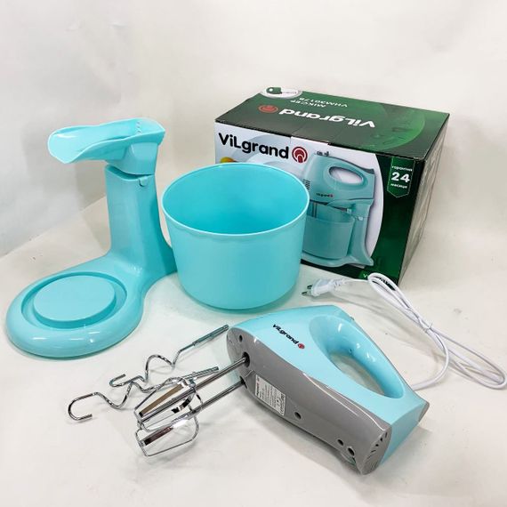 Миксер для взбивания кремов, Миксер с двумя венчиками Хороший миксер кухонный NJ-47 | Зображення 3