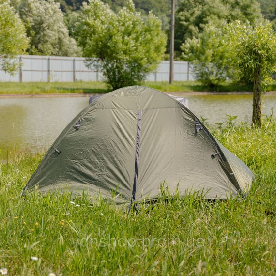 Палатка двухместная 210×160×120 (см) кемпинговая туристическая LU-017 Хаки | Зображення 2