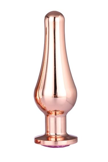 DT21828 анальна пробка конічної форми Dream Toys GLEAMING LOVE ROSE GOLD PLEASURE PLUG L sexstyle | Зображення 1