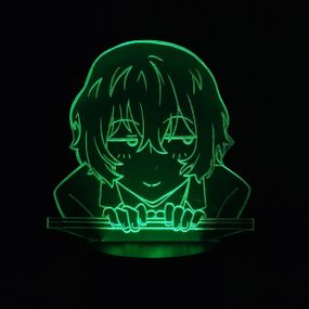 Акриловий світильник-нічник Осаму Дазай зелений tty-n000437