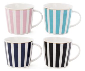 Кружка порцелянова "Ніжні смуги" 400мл
