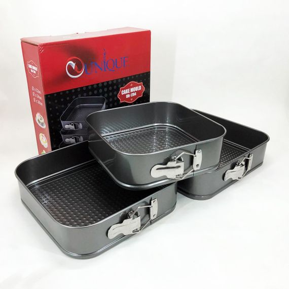 Набор форм для выпечки разных форм Unique UN-1704 20/22/24 см, Форма для запекания из нержавейки NA-23 | Зображення 8