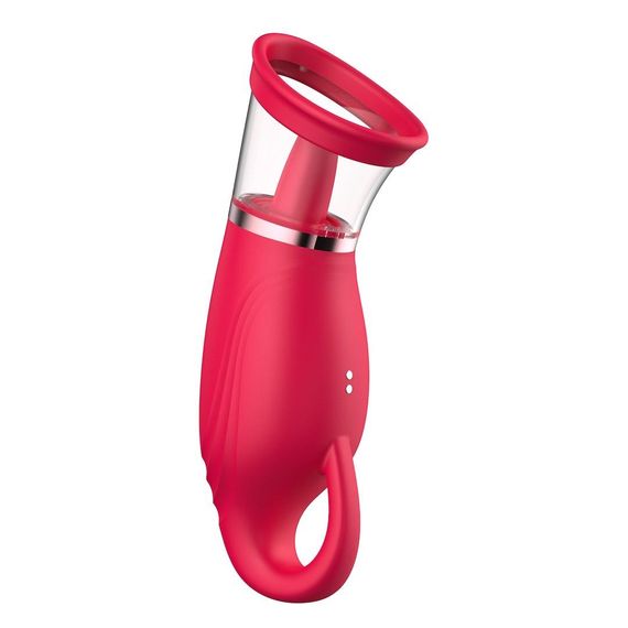 Вакуумный стимулятор с язычком - Licking Tongue Suction Vibrator Erospace Sweet Play A18 Sex Aura | Зображення 5